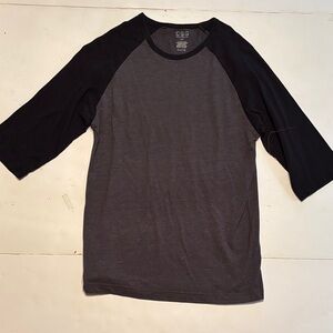Champs Black and Gray Long Sleeve Tee